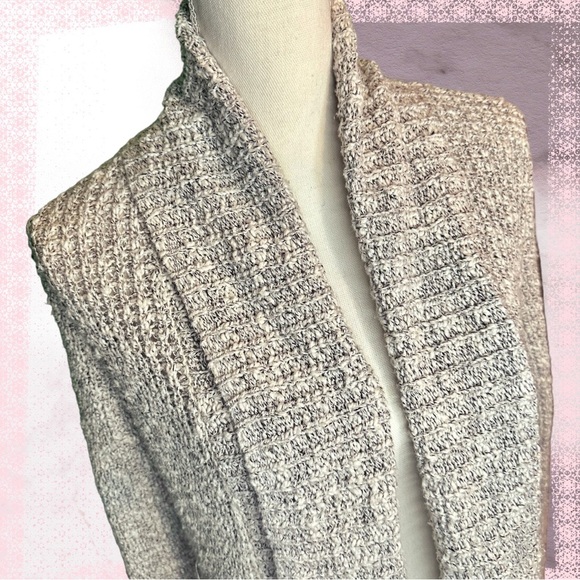 LINE The Label Neutral Shawl Collar Pocketed Long Sleeve Cardigan Size Small - Picture 6 of 13